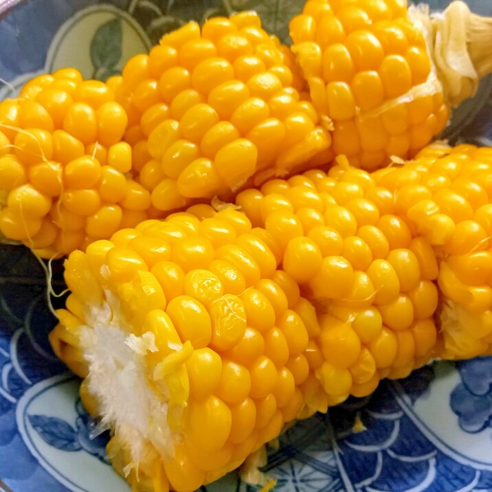簡単(^^)/蒸とうもろこし
